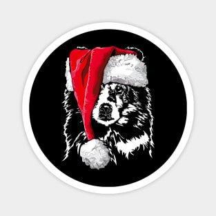 Funny Shetland Sheepdog Sheltie Santa Christmas dog mom Magnet